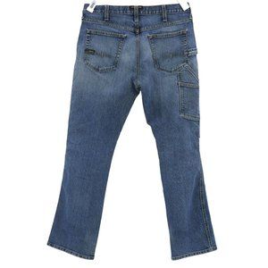 Ariat Rebar Men's M4 Low Rise Boot Blue Denim Jeans Size 34 / 34